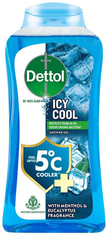 Dettol Icy Cool Body Wash Bottle For Men Goodness Of Salicylic Acid |Menthol Freshness(250 Ml)