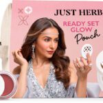 Just Herbs Ready Set Glow Party Ready Travel Friendly Perfect Gift Makeup Kit Pouch(Pack Of 4)