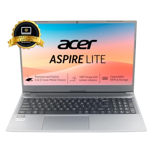 Acer Aspire Lite, Amd Ryzen 3 7330U Processor, 8 Gb Ram, 512 Gb Ssd, Full Hd, 15.6″/39.62Cm, Windows 11 Home, Steel Gray, 1.6Kg, Al15-41, Metal Body, Premium Thin And Light Laptop