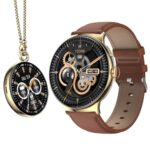 Itel Unicorn Smartwatch With Single Chip Bt Calling, 1.43″ Amoled Display, 500 Nits Brightness, Rotating Crown, Ip68 Waterproof, 200+ Watch Faces, 100% Charging Approx 70 Mins (Champagne Gold)