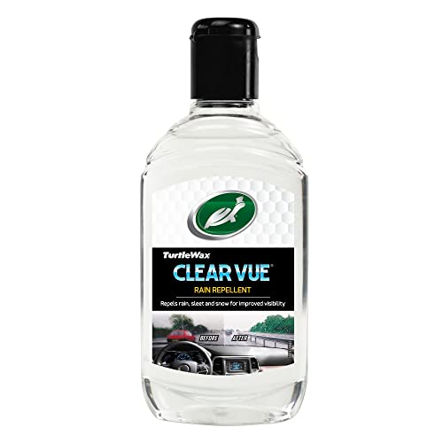Turtle Wax Clearvue Car Rain Repellant, 300Ml, Pack Of 1, Improves Visibility In The Rain, Ideal For Monsoon Season For Exterior Glass Surface Including Motorbike Helmets