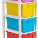 Mahadev Enterprise 6 Compartments Plastic Chest Of Drawers(Multicolor)