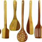 Oggn Ss7Decog Wooden Spatula(Pack Of 7)