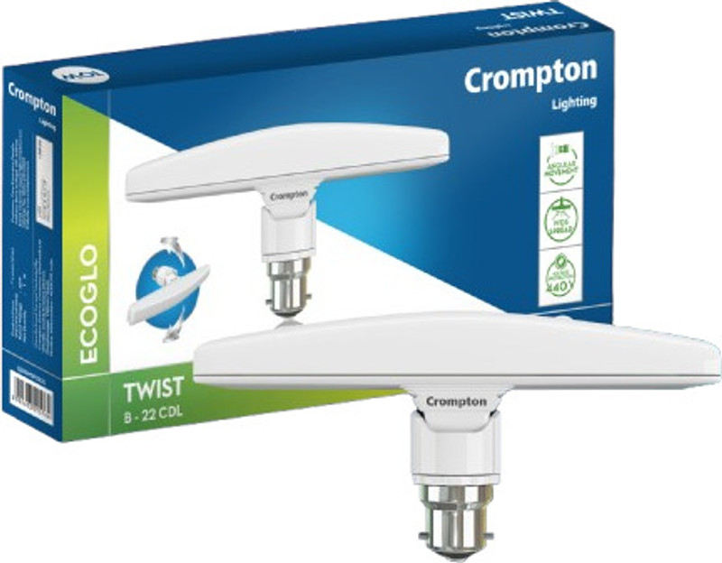 Crompton 10 W Basic T-Bulb B22 Led Bulb(White)