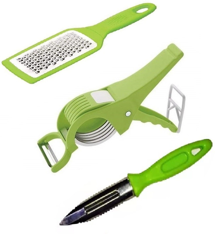 Winger Combo Of 3 Kitchen Tools Vegetable Cutter And Y Peeler And Cheese Grater Vegetable & Fruit Chopper(1 Vegetable Cutter 1 Grater 1 Peeler)