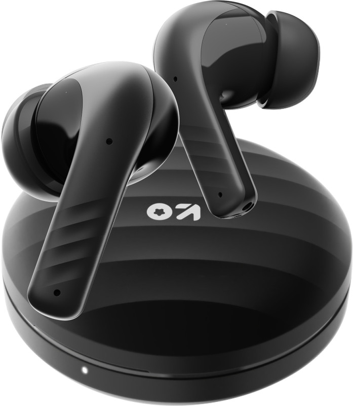 Goboult (Previously Boult) W35 With 48H Battery Life,4 Mic Enc, Wavy Shell Design Bluetooth(Black, True Wireless)