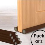 Pyorit Door Stoppers | Seal | Closers |Bottom| (Pack Of 2, 39 Inch) Strip Guard Floor Mounted Door Stopper(Brown)