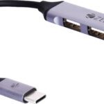 Zebronics Ta200U Type C To Usb 3.0 4 Port Hub With Hi Speed Data Transfer Zeb-Ta200U Laptop Accessory(Grey)