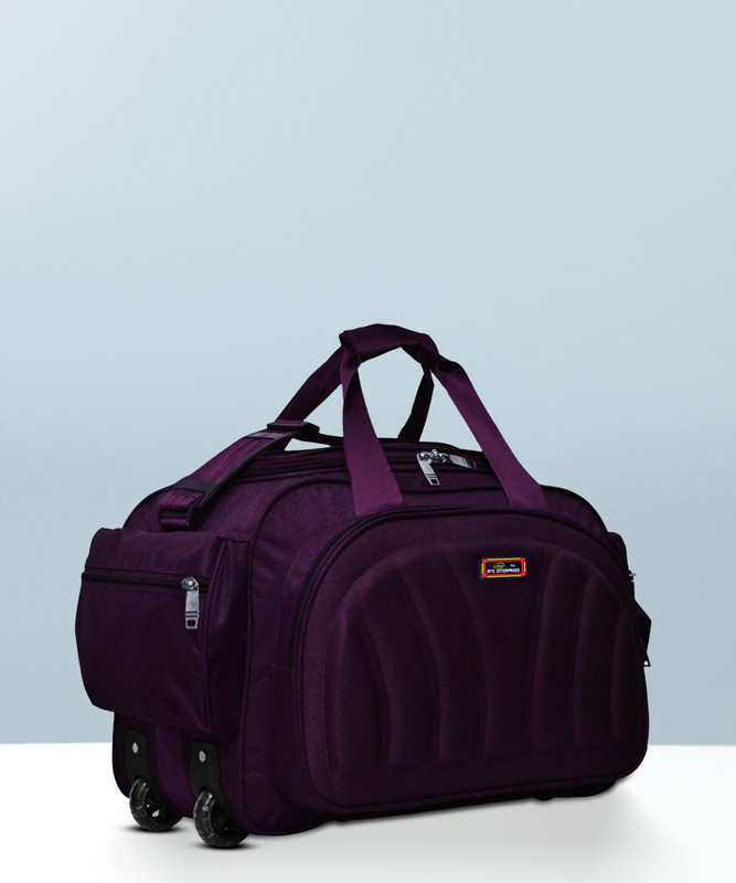 Inte Enterprises (Expandable) Xfactor Waterproof Polyester Lightweight 60L Travel Bag Duffel With Wheels (Strolley)