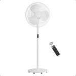 Atomberg Renesa Pedestal Swing With 2 Year Warranty Bldc Motor 400 Mm Pedestal Fan(5 Star | Snow White | Pack Of 1)
