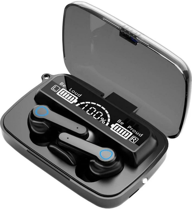 Earboss M19 Earbuds/Tws/ 5.1 With 280H Playtime, Headphones With Power Bank Bluetooth(Black, True Wireless)