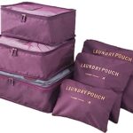 Ruribosy- Toiletry Bag Extra Large Capacity Travel Organizer Bags For Men And Women Durable Waterproof Nylon Bathroom, Shower, Makeup Bag For Toiletries, Cosmetics, Brushes-1 (Wine)