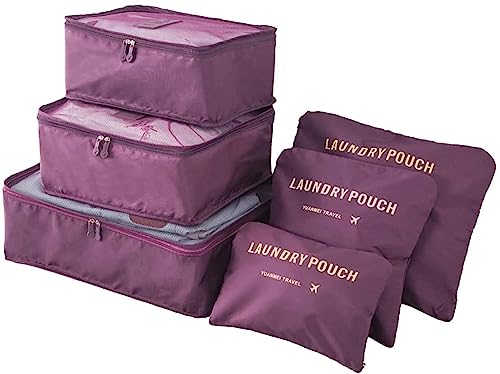 Ruribosy- Toiletry Bag Extra Large Capacity Travel Organizer Bags For Men And Women Durable Waterproof Nylon Bathroom, Shower, Makeup Bag For Toiletries, Cosmetics, Brushes-1 (Wine)