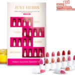 Just Herbs Herb Enriched Intense Color Ayurvedic Micro Mini Lipstick Set – 16 Shades(Multicolor, 9.6 G)