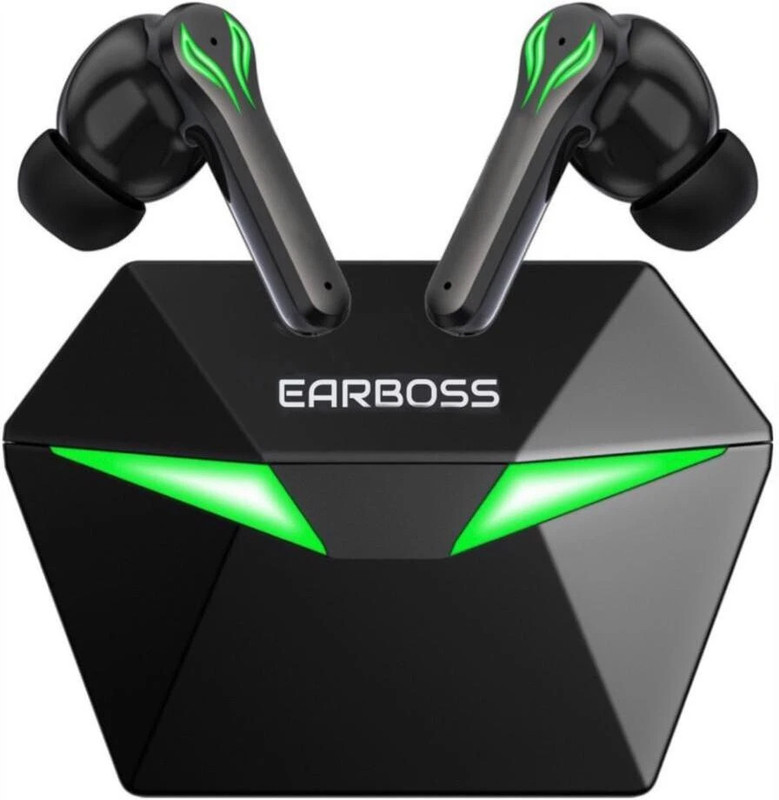 Earboss With Gaming Bluetooth(Black, True Wireless)