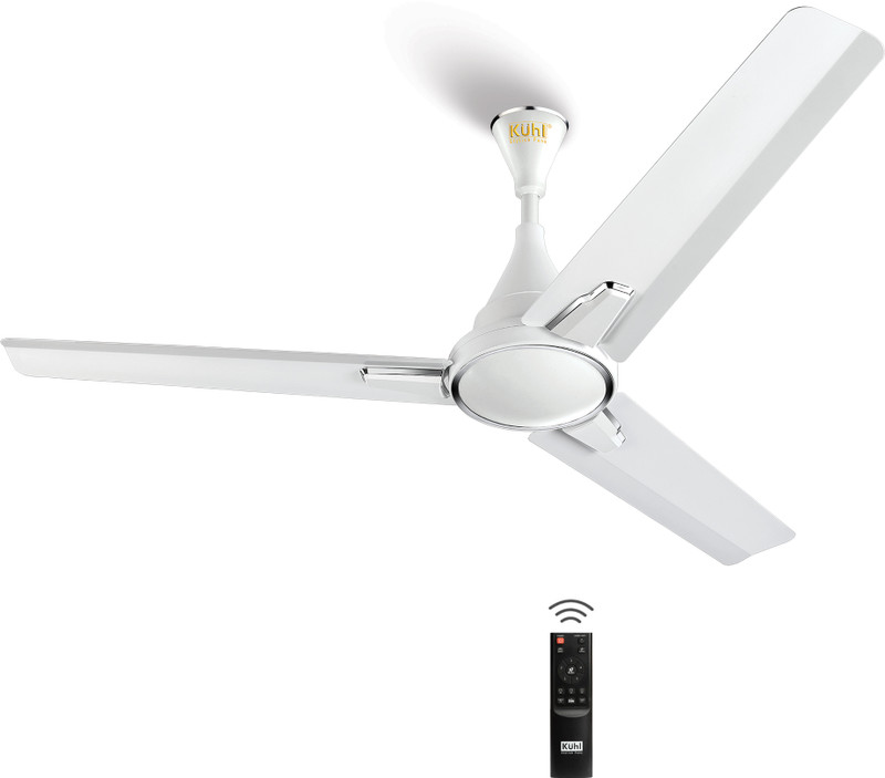 Kuhl | Prima A1, Bldc, 29W, Low Noise, Energy-Saving, 5-Year Warranty With 2 Year Warranty 1200 Mm Ceiling Fan(5 Star | White | Pack Of 1)
