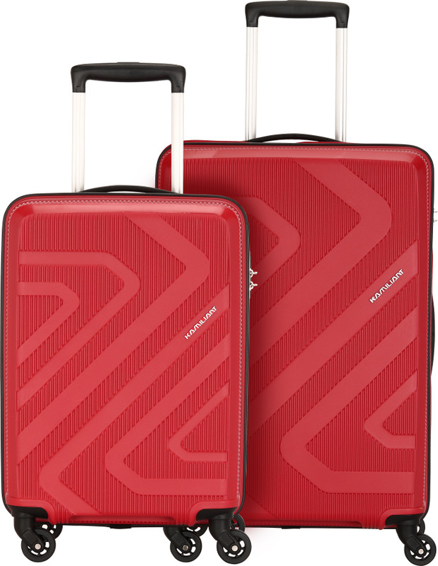 Kamiliant By American Tourister Kam Kiza Sp2Pcset(55/68)-Ru.Rd Cabin & Check-In Set 4 Wheels – 27 Inch