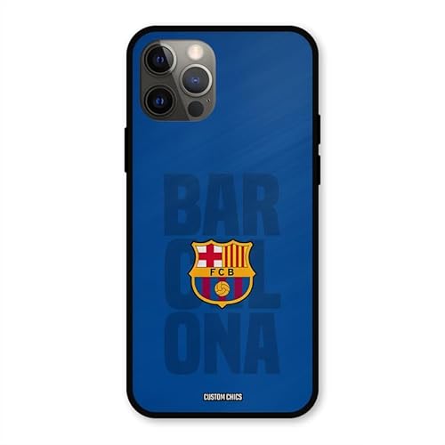 Custom Chics Ultra Hybrid Back Cover For Iphone 12 Pro | Barcelona Printshield Case With Soft Tpu Sides & Anti-Skid Grip