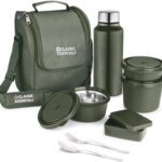 Classic Essentials Supreme Microwave Safe Set Of 5 With Bottle|Bag & Cutlery 5 Containers Lunch Box(1250 Ml, Thermoware)