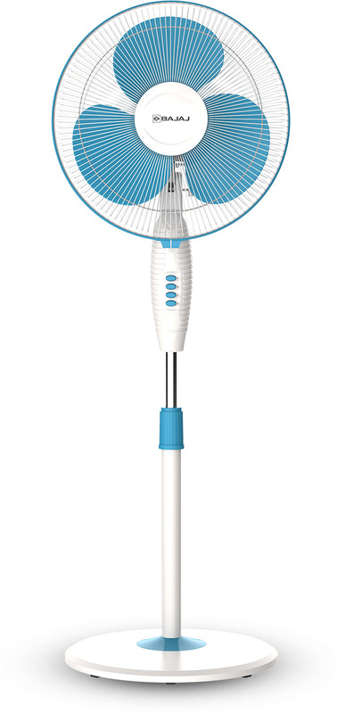 Bajaj 251338 With 2 Year Warranty 400 Mm Pedestal Fan(Fiji Blue & White | Pack Of 1)