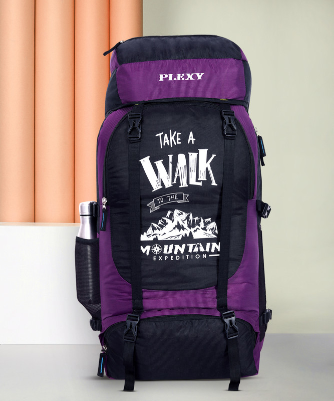 Plexy Unisex Water Proof Mountain Rucksackhiking/Trekking/Camping Bag/Backpack – 60 L Rucksack  – 60 L(Purple)