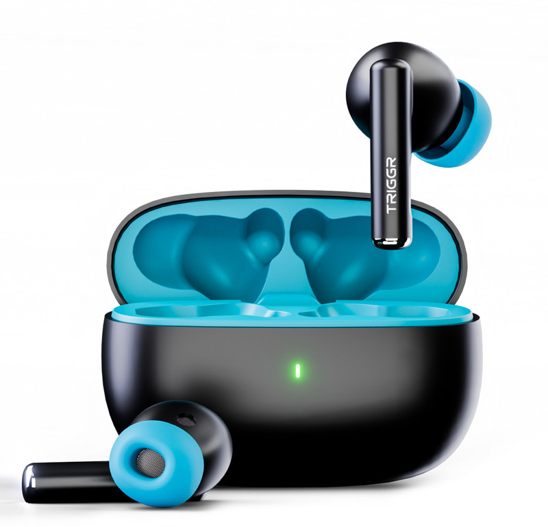 Triggr Ultrabuds N1 Neo With Enc, 40Hr Playback, 13Mm Drivers, Rich Bass, Fast Charging Bluetooth(Sky Black, In The Ear)