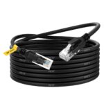 Ant Esports Aec6115 Cat6 Ethernet Cable 550Mhz Highspeed Utp Lan Cable Network Cable Internet Cable Rj45 Cable Lan Wire Patch Computer Cord Category Gigabit 6 Wires For Modem,Computer,Router_15M Black