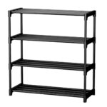 Optifine Shoe Rack 4 Tier Shoe Rack With Shelf, Folding Shoerack For Bedroom, Living Room, Entryway, White, Shoerack, Footwear Stand For Home, Shoerack Plastic, Shoerack, Shoerack With Only 4 Layer (4 Layer)