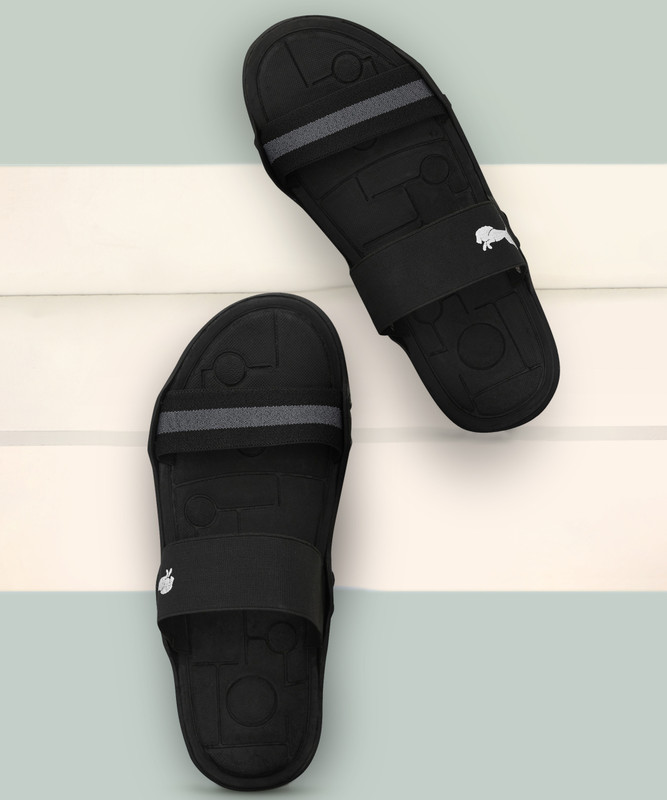 Rootbook Men Slides(Black , 7)