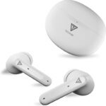 Techfire Bullets 360 Tws Earbuds With 100 Hrs Playtime,(50Ms Low Latency), Bluetooth V5.3 Bluetooth(White, True Wireless)