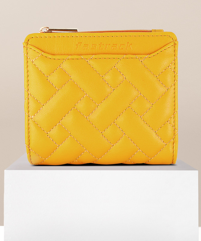 Fastrack Girls Casual Brown Fabric Wallet(9 Card Slots)