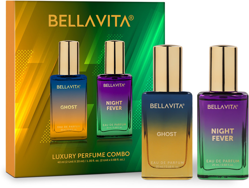 Bellavita Ghost Perfume & Night Fever Perfume Combo|2X20Ml|With Citrus & Woody Notes| Eau De Parfum – 40 Ml(For Men & Women)