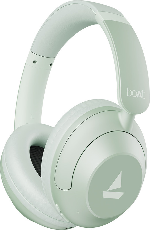 Boat Rockerz 650 Pro(2025 Launch), Touch/Swipe Controls, Dolby Audio, 80 Hrs Battery Bluetooth(Sage Green, On The Ear)