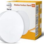 Wipro Garnet 6W Rimless Round Led Surface Panel|Warm White (Pack Of 1) Ceiling Light Ceiling Lamp(Yellow)