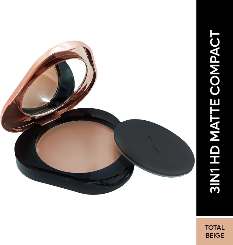 Faces Canada 3 In 1 Hd Matte | Compact(Total Beige 03, 8 G)