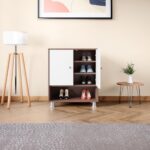 Godrej Interio Ewa 12-Pairs Engineered Wood Shoe Cabinet, 1-Year Warranty, Brown, Particle Board