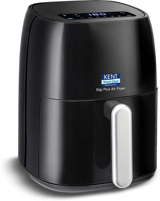 Kent Digi Plus Air Fryer 4L |1300W |Digital Display & Touch Control Panel | Black Air Fryer(4 L)