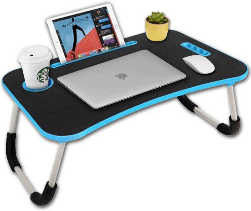 Callas Multi Color Wood Portable Laptop Table(Finish Color – Black, Diy(Do-It-Yourself))