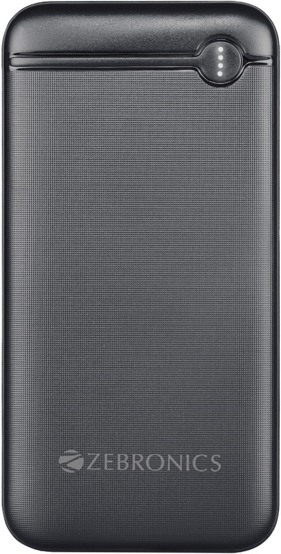 Zebronics 10000 Mah 20 W Slim Power Bank(Black, Lithium Polymer, Power Delivery 3.0 For Mobile, Tablet)