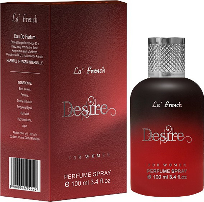 La French Desire Perfume, Long Lasting Floral Fragrance, Eau De Parfum 100Ml, Ideal For Women Eau De Parfum  –  100 Ml(For Women)