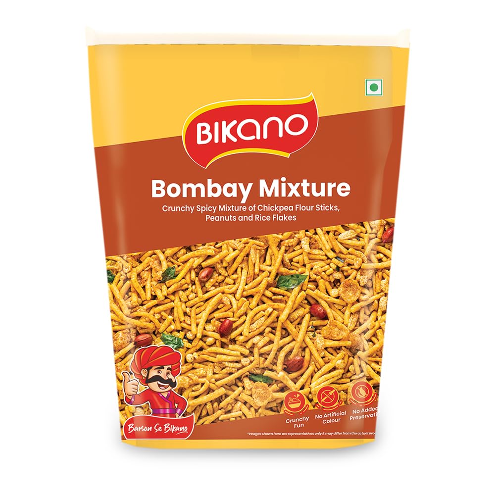 Bikano Bombay Mixture | Spicy & Tangy Indian Namkeen Snack