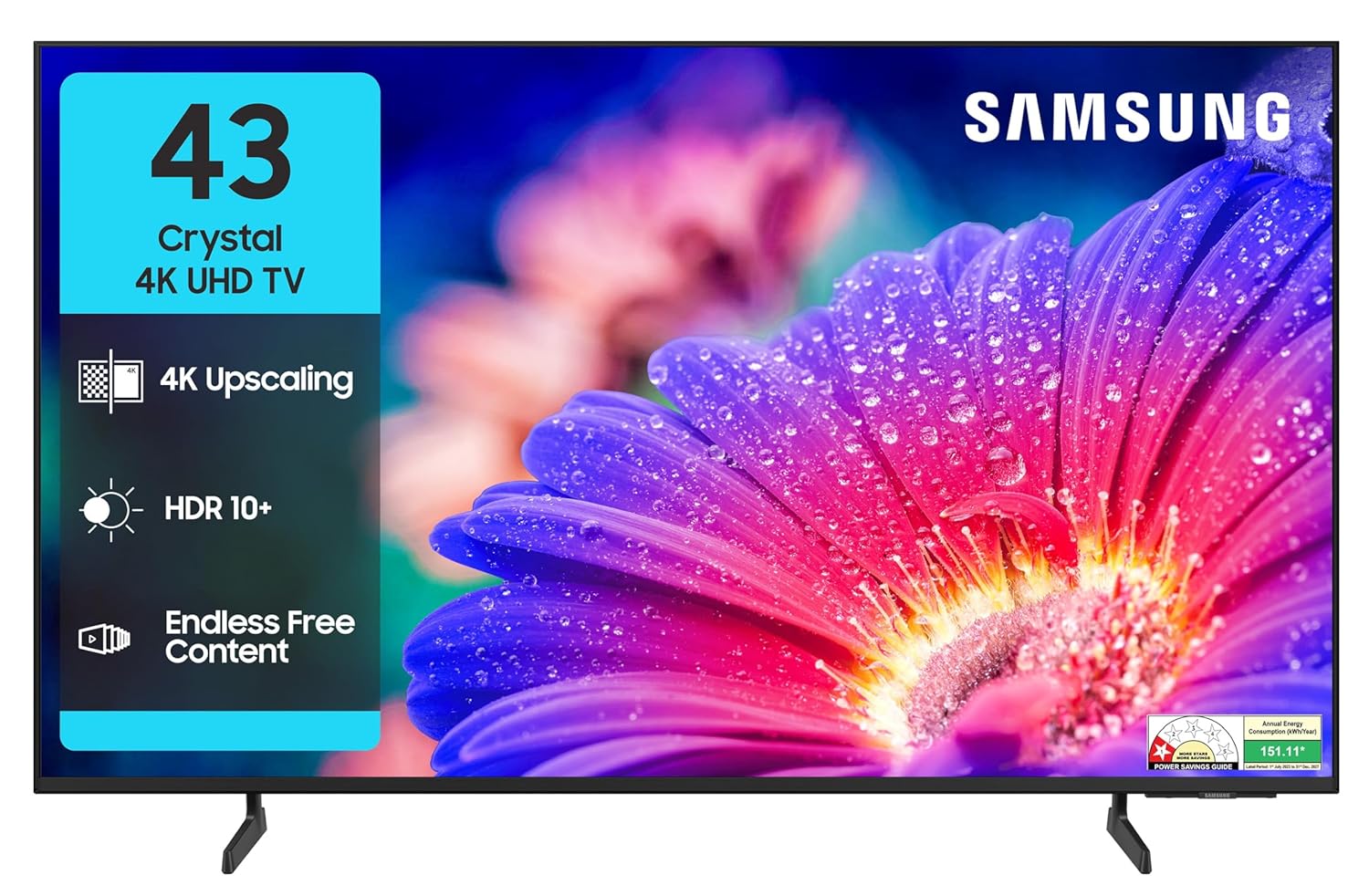 Samsung 108 cm (43 inches) Crystal 4K Ultra HD LED TV