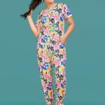 Hercill Women Self Design Multicolor Top & Pyjama Set