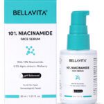 Bellavita Niacinamide Face Serum, Hyaluronic Acid | Ph Balanced | Non-Irritating | Non-Sticky | Treats Pigmentation & Repairs Skin Barrier | 10% Niacinamide(30 Ml)