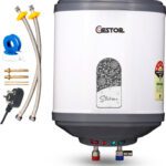 Gestor Storm Plus 10 L Storage Water Geyser | With Free Pipes(Grey)