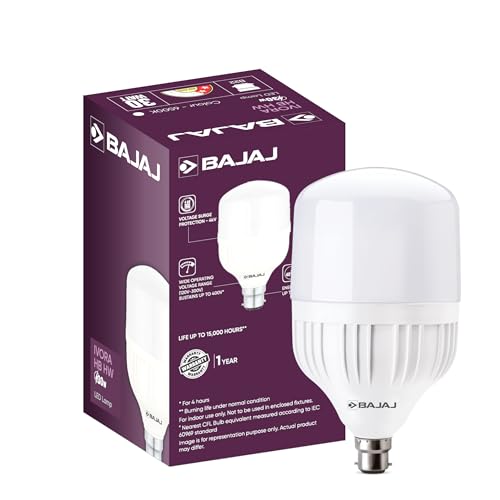 Bajaj Ivora High Wattage Led Lamp 30W | Cool Day Light | Energy Efficient | B22 Led Bulb For Home | (Pack Of 1) | White | 1 Yr Warranty