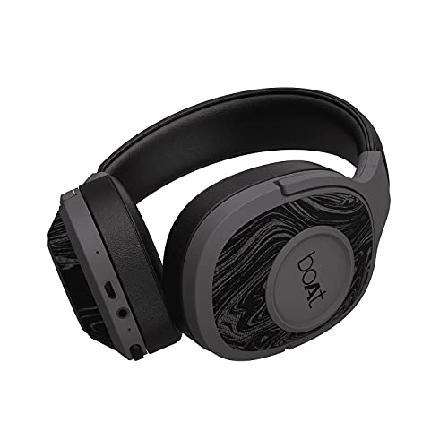 Boat Rockerz 550/Rockerz 558 Over Ear Bluetooth Headphones With Upto 20 Hours Playback, 50Mm Drivers, Soft Padded Ear Cushions And Physical Noise Isolation(Black)