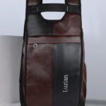 Luzian Trendy Unisex 28 L Laptop Backpack(Brown, Black)