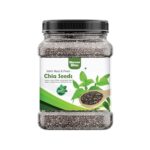 Marwarbites Premium Chia Seeds 1Kg |Rich In Calcium, Protein & Fibre | Beat The Heat | 100% Clean Chia Seeds For Eating | Antioxidant Rich Superfood For Smoothies, Salads & Baking