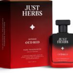 Just Herbs Intense Oud Red Perfect Gifting Long Lasting Luxury Scent Fragrance Eau De Parfum  –  50 Ml(For Men & Women)